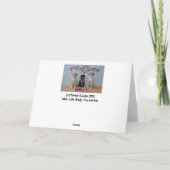 ピクニックの犬、米国旗 カード (裏面)