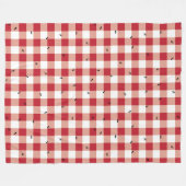 ピクニックの蟻-フリースブランケット フリースブランケット (正面(横))