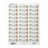 ピクニックアウトティングパーティーBBQ差出人住所ラベル ラベル (フルシート)