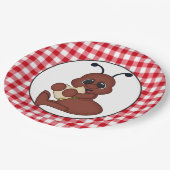 ピクニックアリパーティー紙プレート ペーパープレート (アングル)