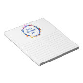 ピクニックイラストレーションカスタム食料品ショッピングリスト ノートパッド (アングル)