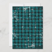 ピクニックインザパークグリーンプレイドボーイズ誕生日 招待状 (裏面)