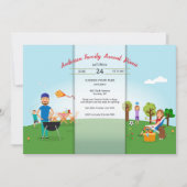 ピクニックインザパークファミリースタイル招待状 招待状 (正面)
