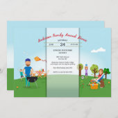 ピクニックインザパークファミリースタイル招待状 招待状 (正面/裏面)
