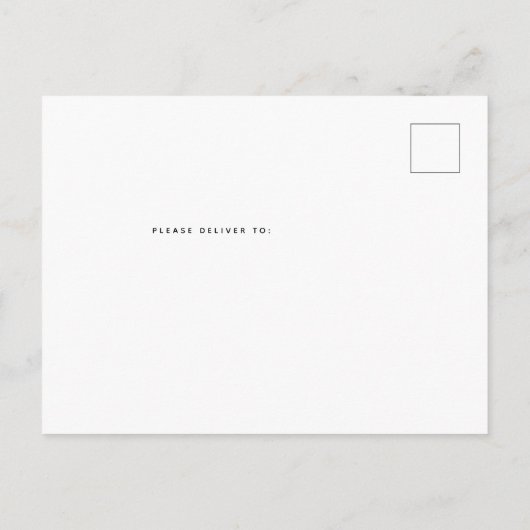 ピクニックインパークベビーシャワーブルーギンガム招待状 ポストカード (裏面)