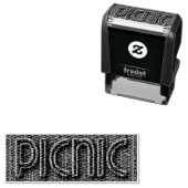 ピクニックウおもしろいィッカータイポグラフィ自己インキングスタンプ セルフインキングスタンプ (インサイチュ)