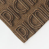 ピクニックウおもしろいイッカータイポグラフィブラウン文字毛布 フリースブランケット (角)