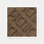 ピクニックウおもしろいイッカータイポグラフィ紙パーティーナプキンス スタンダードカクテルナプキン (正面)