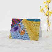 ピクニックオンザビーチ カード (黄色い花)