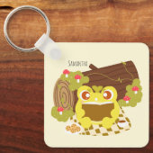 ピクニックカ読エルは本だ キーホルダー (正面)