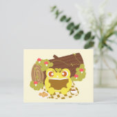 ピクニックカ読エルは本だ ポストカード (スタンド正面)