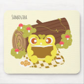 ピクニックカ読エルは本だ マウスパッド (正面)