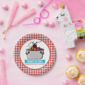 ピクニッククロウフィッシュ沸騰懇親会シーフードパーティー赤 ペーパープレート (パーティー)