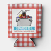ピクニッククロウフィッシュ沸騰懇親会シーフードパーティー赤 缶クーラー (正面)