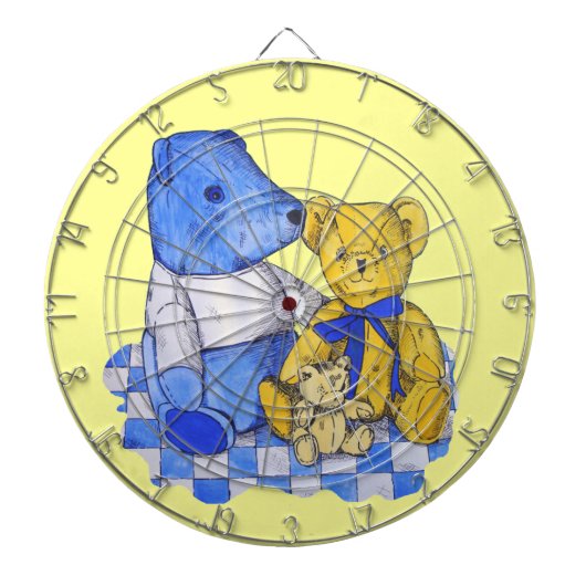 ピクニッククロスオリジナルアート ダーツボード (正面)