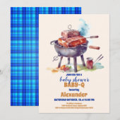 ピクニッククロス ベビーQ ベビーシャワー 招待状 (正面/裏面)