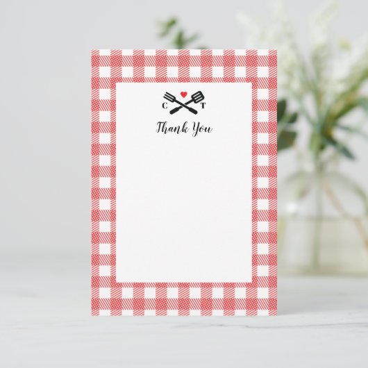 ピクニッククロスBBQありがとうございました サンキューカード (スタンド正面)