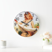 ピクニッククロックをピン留めする ラージ壁時計 (ホーム)