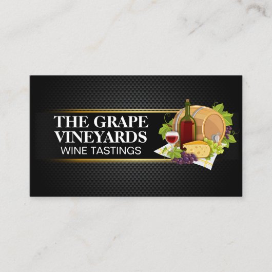 ピクニックグラフィックス | ワインとチーズ 名刺 (正面)