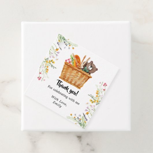 ピクニックサンキューカード、好意 フェイバータグ (インサイチュ)