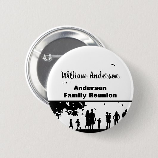 ピクニックシルウオエットファミリー懇親会（名前あり） 缶バッジ (正面&裏面)