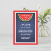 ピクニックスイカの4th of Julyパーティー招待状 招待状 (スタンド正面)