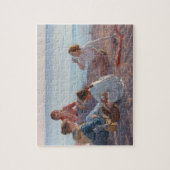 ピクニックスナックをビーチイタリアン（シーサイドシーン） ジグソーパズル (縦)