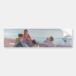 ピクニックスナックをビーチイタリアン（シーサイドシーン） バンパーステッカー