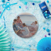 ピクニックスナックをビーチイタリアン（シーサイドシーン） ペーパープレート (パーティー)