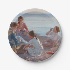 ピクニックスナックをビーチイタリアン（シーサイドシーン） ペーパープレート