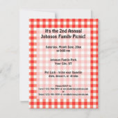 ピクニックタイム 招待状 (正面)