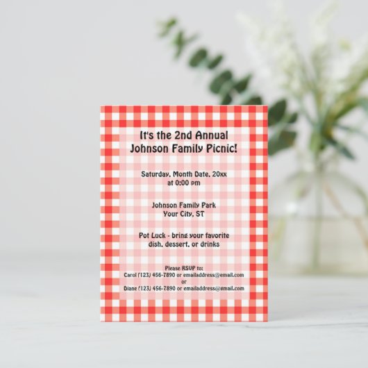 ピクニックタイム 招待状 (スタンド正面)