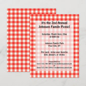 ピクニックタイム 招待状 (正面/裏面)