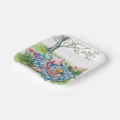 ピクニックテーマの紙プレート ペーパープレート (傾斜あり)