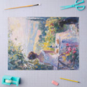 ピクニックデカップージを持つ印象派の女性 薄葉紙 (クラフト)