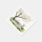 ピクニックデザインペーパーナプキン スタンダードカクテルナプキン (角)