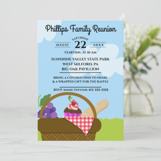 ピクニックバスケットクラウドスカイファミリー懇親会 招待状 (スタンド正面)