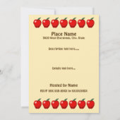 ピクニックバスケットファミリーピクニック懇親会招待状 招待状 (裏面)