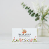 ピクニックバスケットフローラおむつラッフルチケット エンクロージャーカード (スタンド正面)