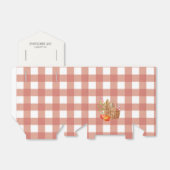 ピクニックバスケットレッドジンガム誕生日ビーフボックス フェイバーボックス (折り畳みなし)