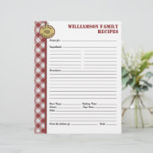 ピクニックバーベキュー赤市松模様にカスタムレシピページ (スタンド正面)