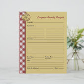 ピクニックバーベキュー赤市松模様にカスタムレシピページ (スタンド正面)