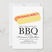 ピクニックバーベクアウトホットドッグ 招待状 (正面)