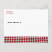 ピクニックバーベククアウト招待状 インビテーションポストカード (裏面)