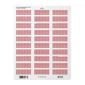 ピクニックパターン ラベル (フルシート)