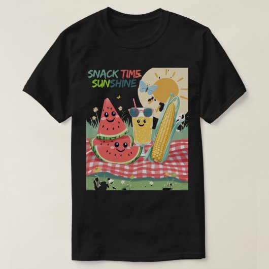 ピクニックパル - サマースナック隊 Tシャツ (デザイン正面)