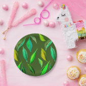 ピクニックパークパーティーサマーグリーン離れ ペーパープレート (パーティー)