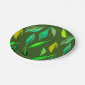 ピクニックパークパーティーサマーグリーン離れ ペーパープレート (アングル)