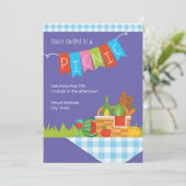 ピクニックパーティーの招待状 招待状 (スタンド正面)