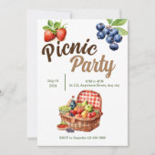 ピクニックパーティー 招待状 (正面)